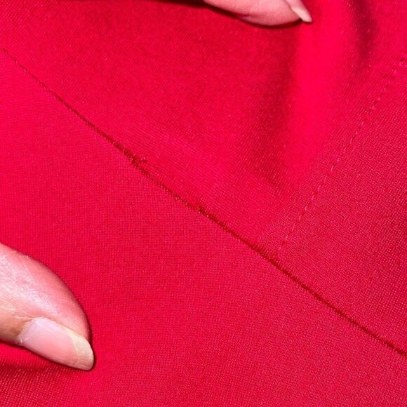 Lulus Womens Scallop Neckline Elbow Sleeve Mini Fit & Flare Dress Size Small NWT - Picture 9 of 12